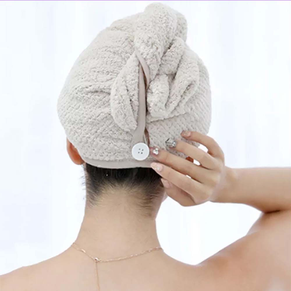 Hair Towel Wrap Turban For Women , Buy 3 Towels In One Pack