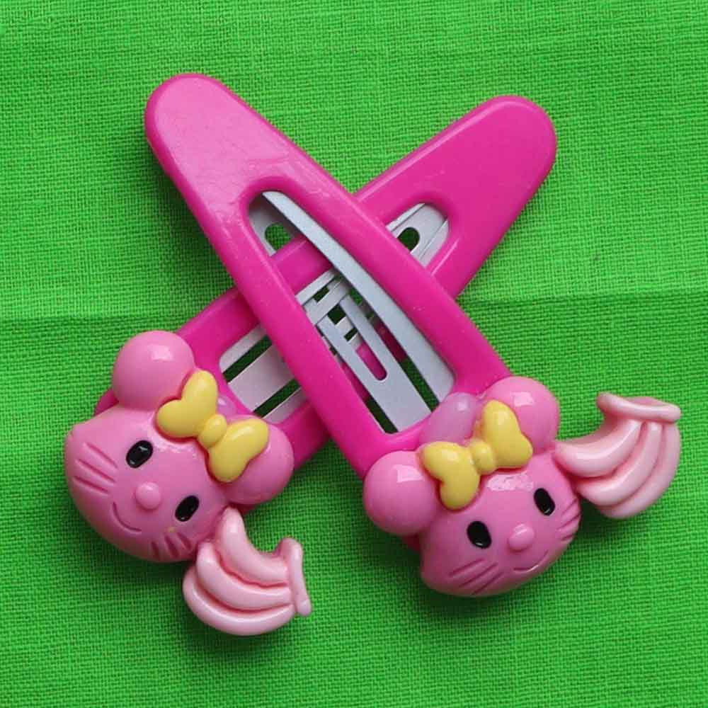 Baby Hair Clip Hard Pink Color